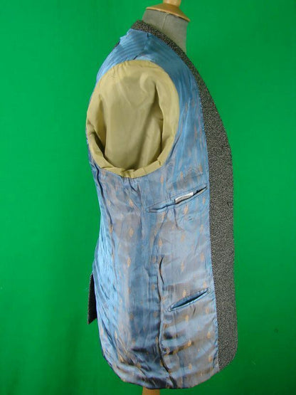 U ARE U CLASSIC WOOL/POLYESTER GREY TWEED JACKET 40 INCH