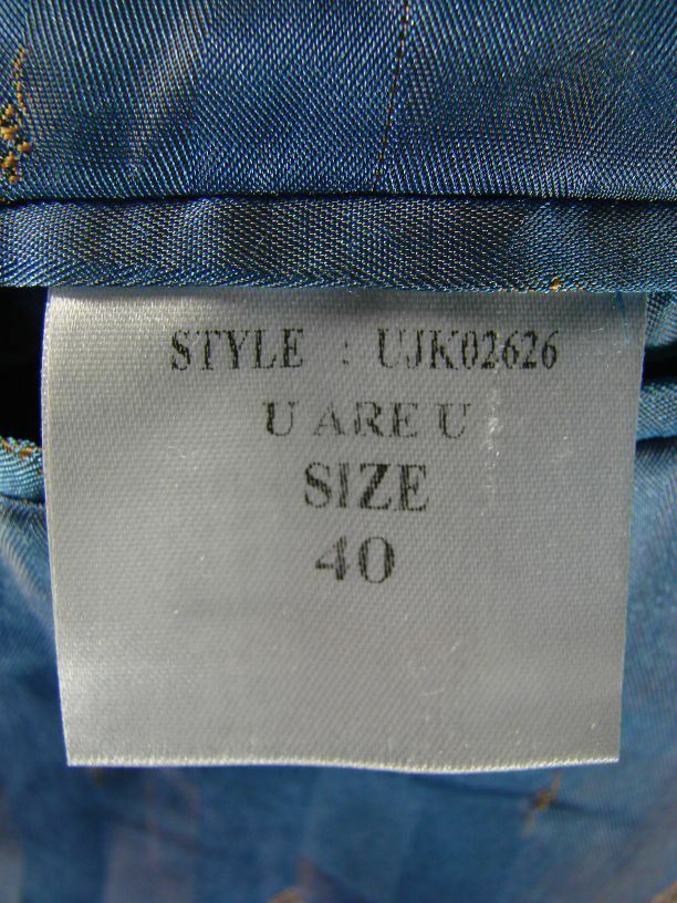 U ARE U CLASSIC WOOL/POLYESTER GREY TWEED JACKET 40 INCH