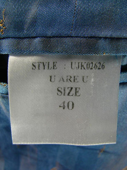 U ARE U CLASSIC WOOL/POLYESTER GREY TWEED JACKET 40 INCH