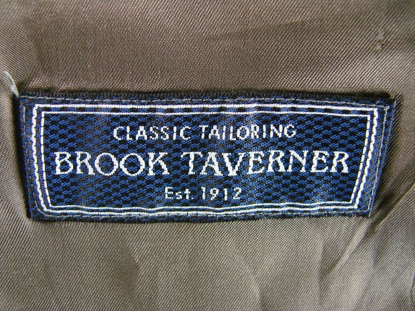 SUPERB BROOK TAVERNER PURE WOOL GREEN CHECKED JACKET 42 INCH