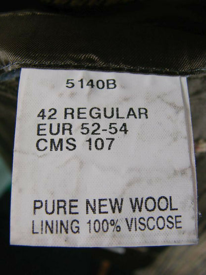 SUPERB BROOK TAVERNER PURE WOOL GREEN CHECKED JACKET 42 INCH