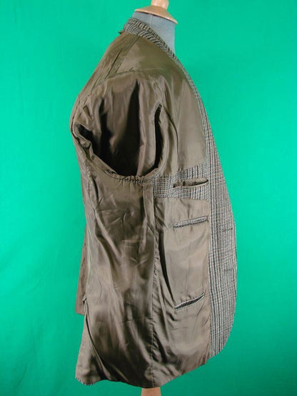 CLASSIC 3 POCKET SKOPES PURE WOOL GREEN CHECKED TWEED JACKET 42 INCH