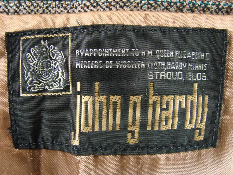 CLASSIC VINTAGE JOHN G.HARDY BRITISH MADE PURE WOOL CHECKED TWEED JACKET 42 INCH
