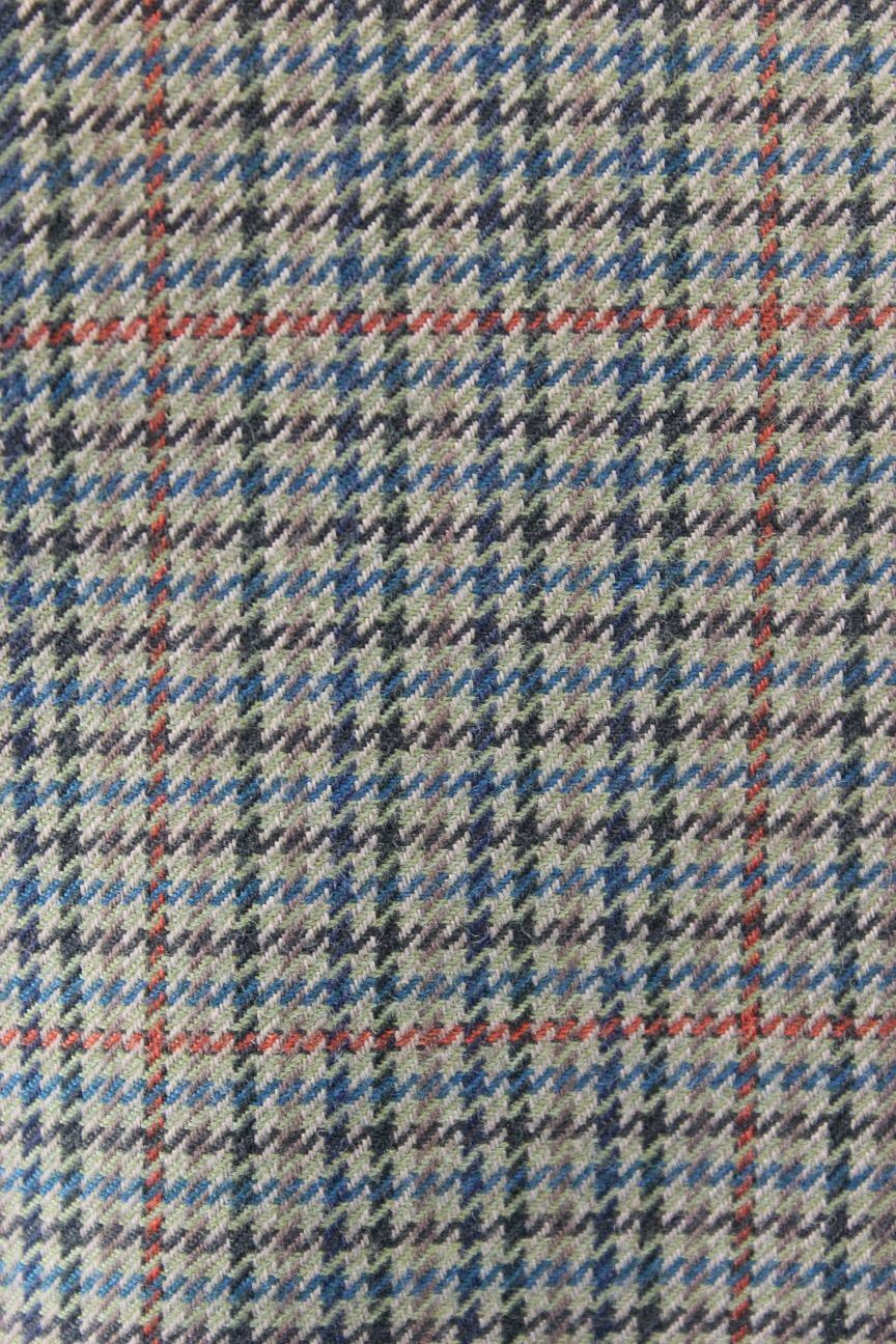 CLASSIC SKOPES GREEN HOUNDSTOTH CHECKED WOOL BLEND  JACKET 40 INCH