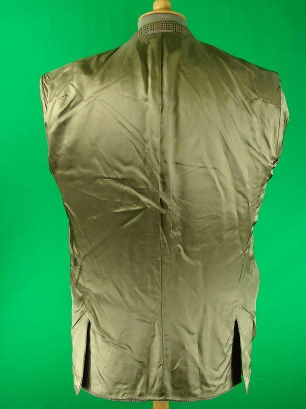 CLASSIC SKOPES GREEN HOUNDSTOTH CHECKED WOOL BLEND  JACKET 40 INCH