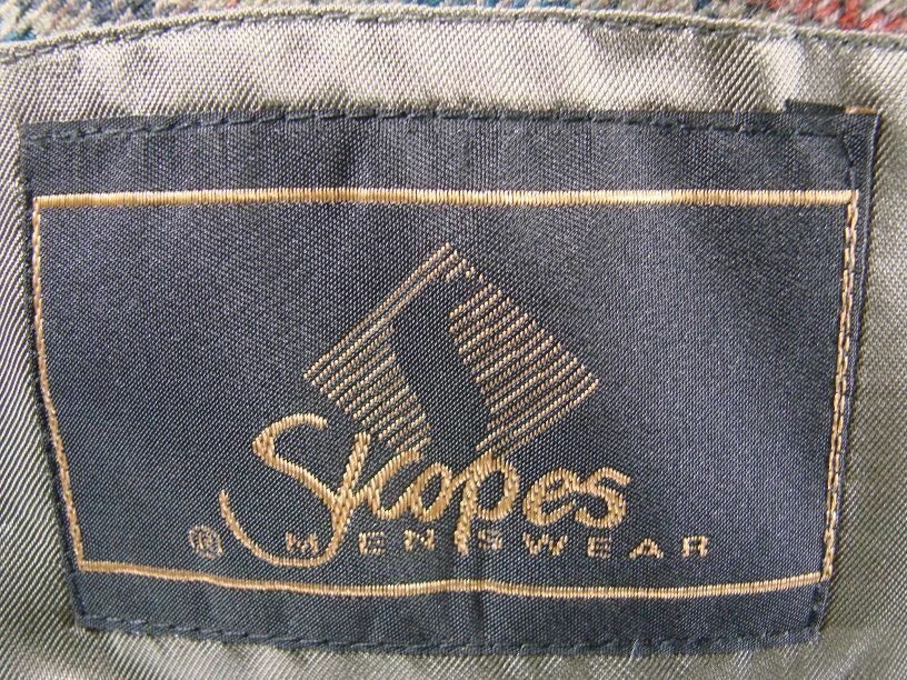 CLASSIC SKOPES GREEN HOUNDSTOTH CHECKED WOOL BLEND  JACKET 40 INCH