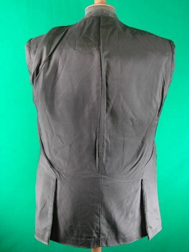 CLASSIC CROMBIE FINE TWIST WORSTED PURE WOOL GREEN STRIPED TWEED JACKET 39 INCH