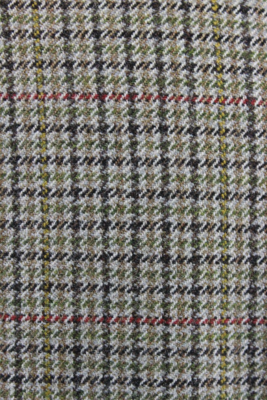CLASSIC MAGEE PURE WOOL CHECKED GREEN DUNEAGLE TWIST JACKET 42 INCH