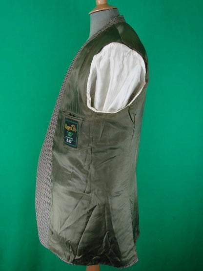 CLASSIC MAGEE PURE WOOL CHECKED GREEN DUNEAGLE TWIST JACKET 42 INCH