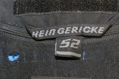 HEIN GERICKE PRO SPORTS LEATHER BIKER JACKET WITH REMOVABLE CE PROTECTORS: 36 IN