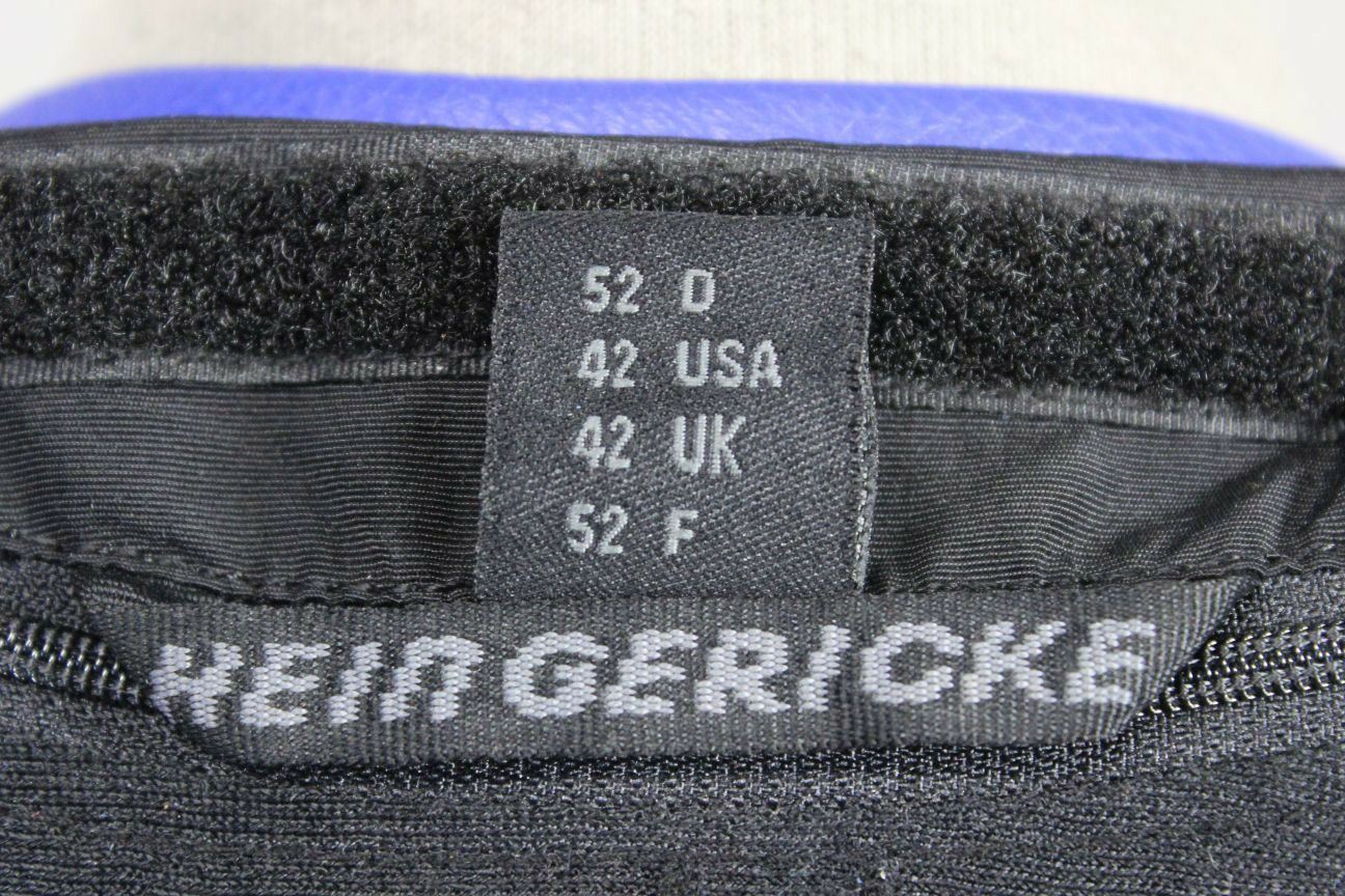 HEIN GERICKE PRO SPORTS LEATHER BIKER JACKET WITH REMOVABLE CE PROTECTORS: 36 IN