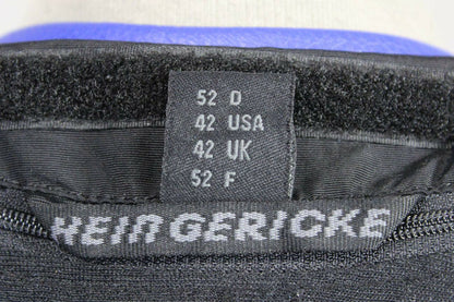 HEIN GERICKE PRO SPORTS LEATHER BIKER JACKET WITH REMOVABLE CE PROTECTORS: 36 IN