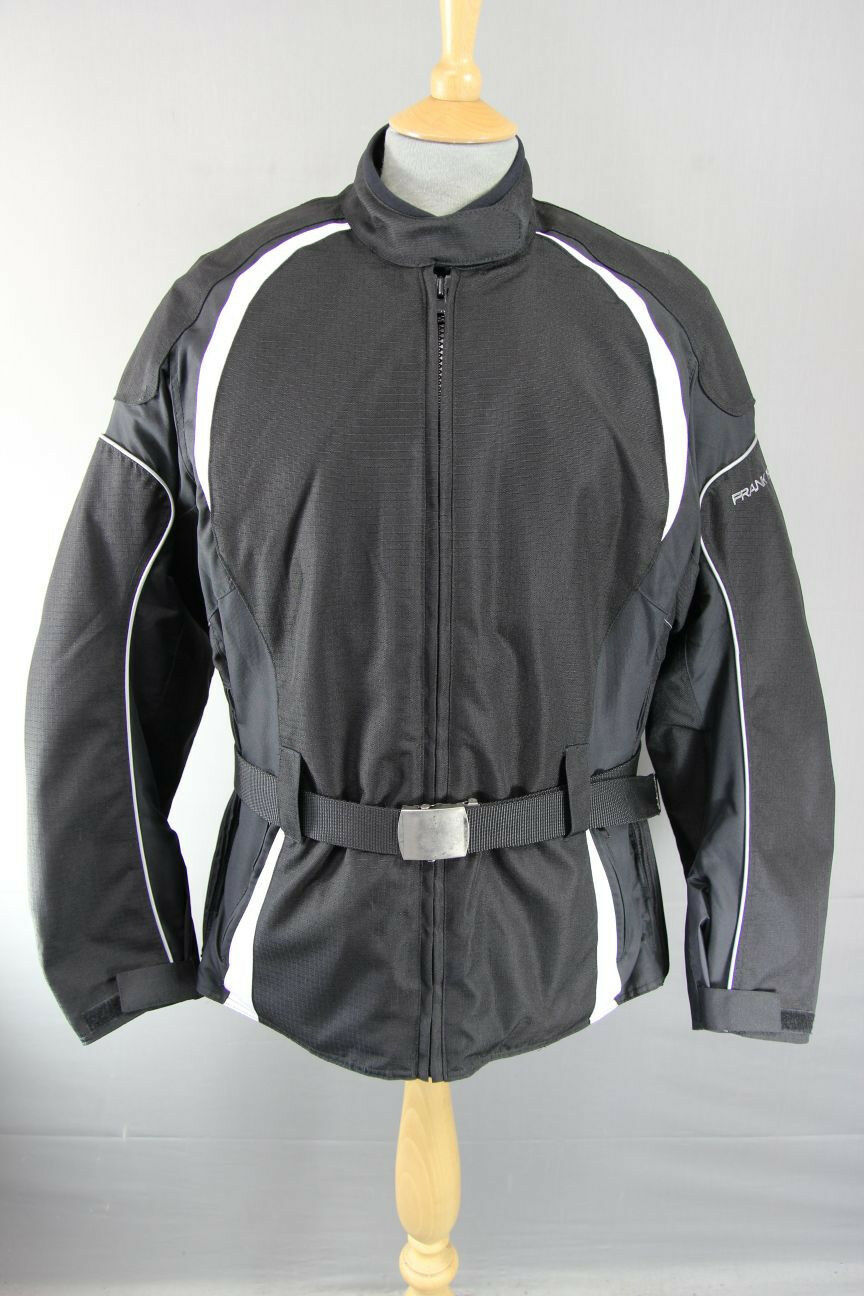 FRANK THOMAS LADY RIDER AQUAPORE BIKER JACKET + CE ARMOUR & THERMAL LINING: S&XL