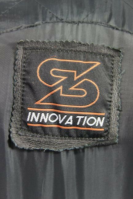 SWIFT INNOVATION LEATHER BIKER JACKET + SHOULDER & ELBOW PROTECTORS 38 IN/SMALL