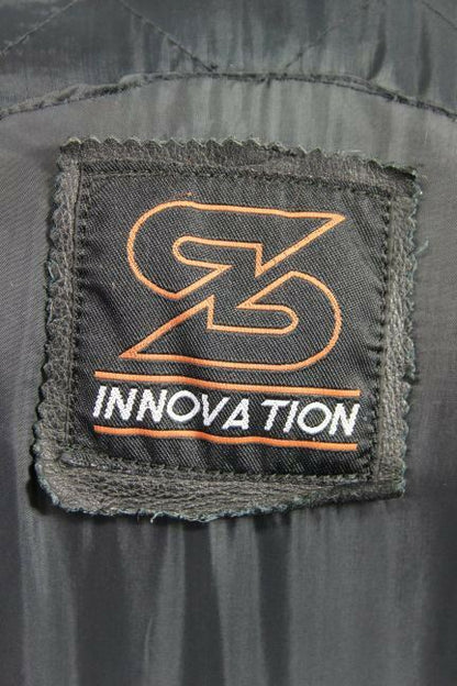 SWIFT INNOVATION LEATHER BIKER JACKET + SHOULDER & ELBOW PROTECTORS 38 IN/SMALL