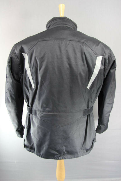 ROXTER BLACK WATERPROOF TEXTILE BIKER JACKET + CE ARMOUR/THERMAL LINING: XL-5XL