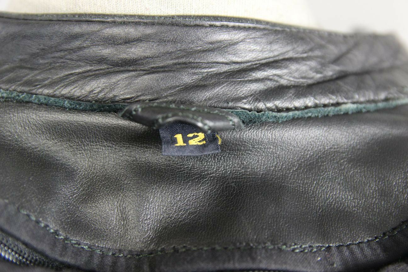 BIKERS PARADISE COWHIDE LEATHER CE STEALTH BIKER JACKET + THERMAL LINING SIZE 12