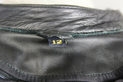 BIKERS PARADISE COWHIDE LEATHER CE STEALTH BIKER JACKET + THERMAL LINING SIZE 12