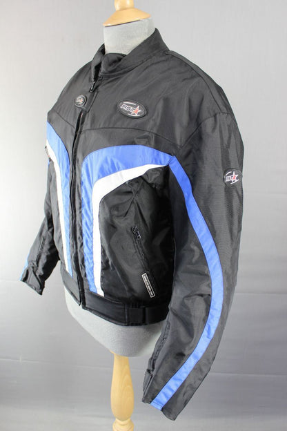 RST TEXTILE BIKER JACKET WITH REMOVABLE CE BACK, SHOULDER & ELBOW PROTECTORS 38"