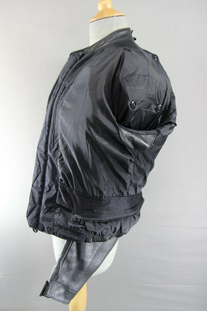 HEIN GERICKE STREETLINE LEATHER BIKER JACKET WITH CE HIPROTEC PROTECTORS 38 INCH