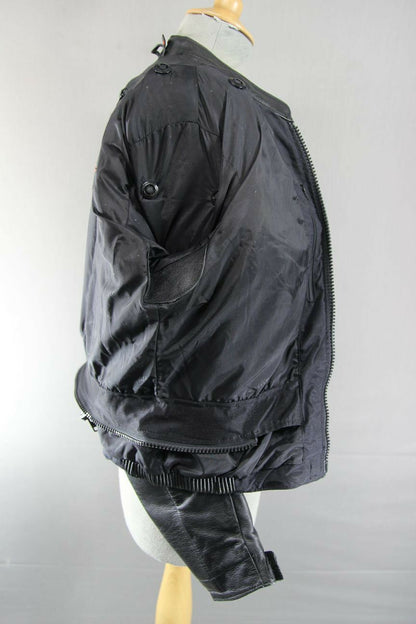 HEIN GERICKE STREETLINE LEATHER BIKER JACKET WITH CE HIPROTEC PROTECTORS 38 INCH