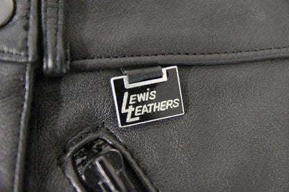 LEWIS LEATHERS BLACK BIKER TROUSERS SIZE 10 - WAIST 28 INCH/INSIDE LEG 28 INCH