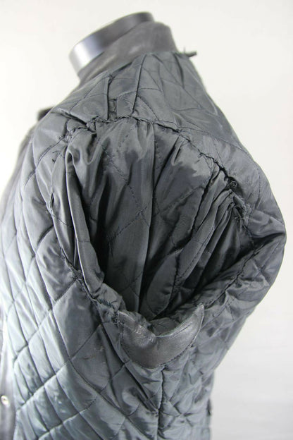 CLASSIC JUMBO INTERNATIONAL BLACK LEATHER BIKER JACKET 40 INCH