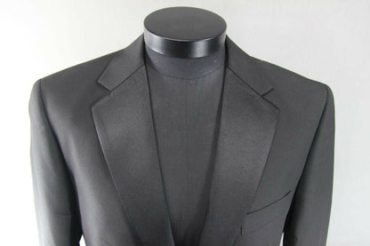 BNWT SCOTT & TAYLOR BLACK FORMAL TWO BUTTONED TUXEDO DINNER JACKET 42-44 INCH