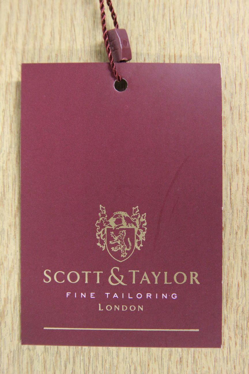 BNWT SCOTT & TAYLOR BLACK FORMAL TWO BUTTONED TUXEDO DINNER JACKET 42-44 INCH