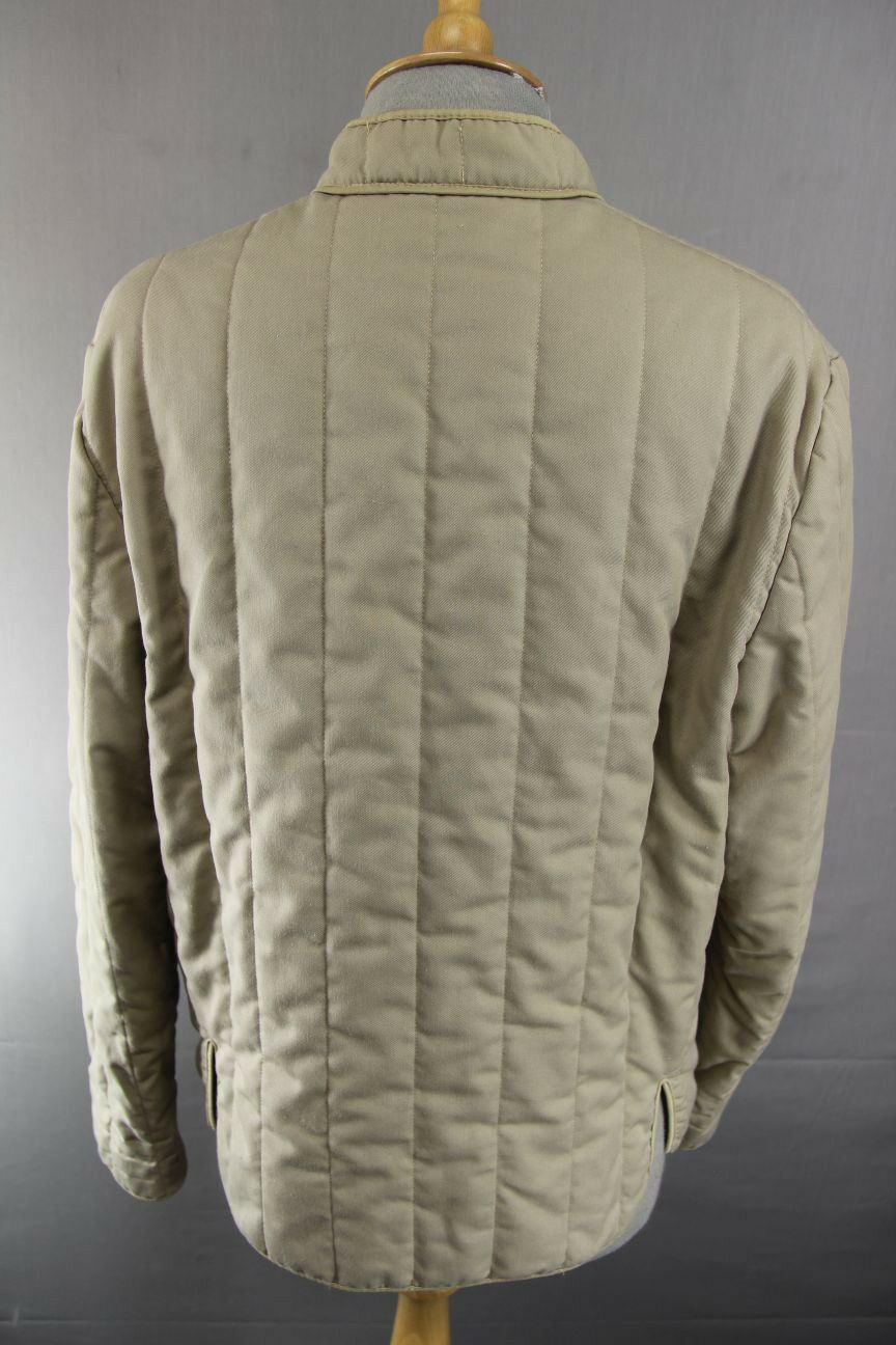 SUPERB AQUASCUTUM BRITISH MADE CLASSIC QUILTED BEIGE JACKET 36-38 INCH CHEST