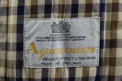 SUPERB AQUASCUTUM BRITISH MADE CLASSIC QUILTED BEIGE JACKET 36-38 INCH CHEST