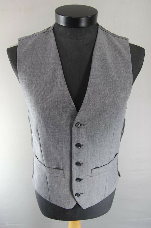BRAND NEW GARETH SOUTHGATE ENGLAND STYLE GREY WOOL RICH BLEND WAISTCOAT 36-46 IN