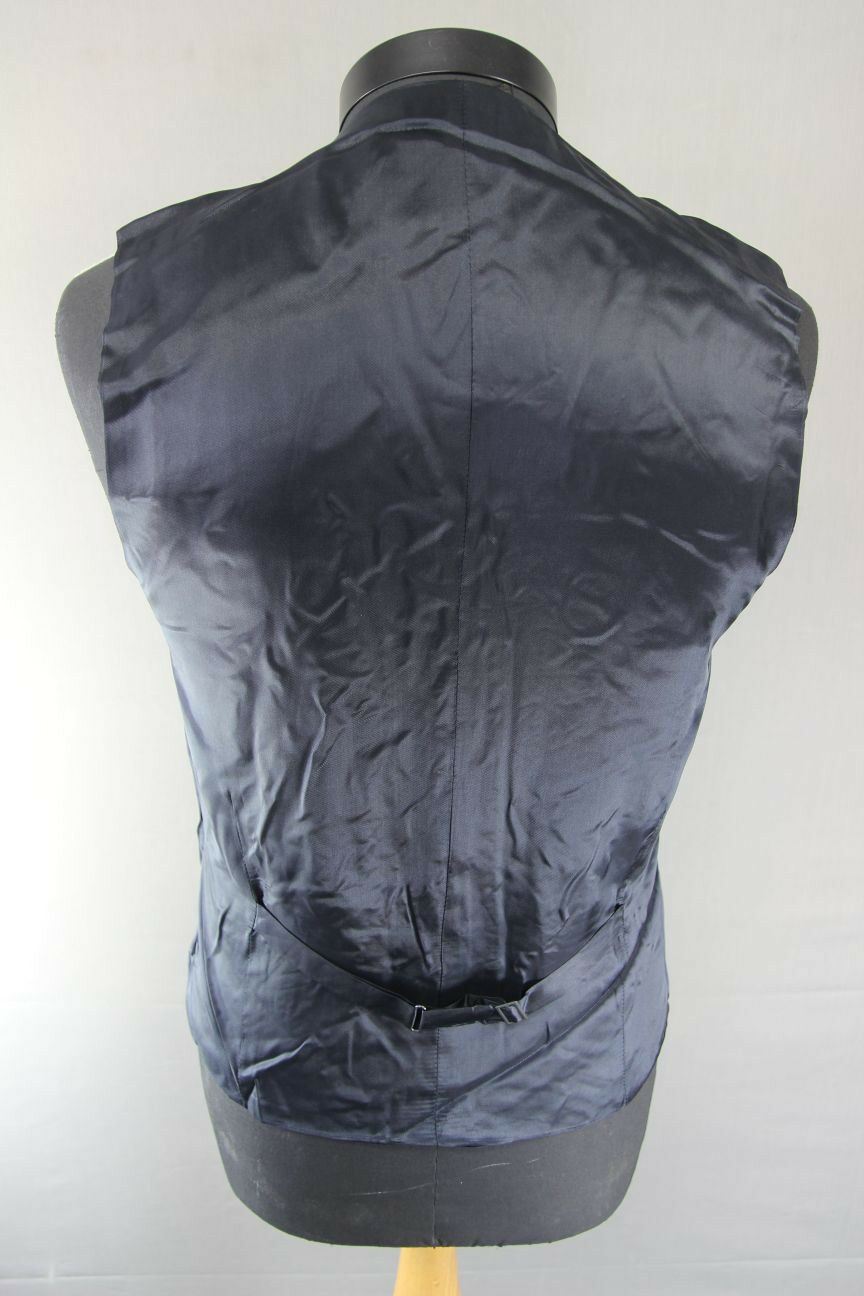 BRAND NEW GARETH SOUTHGATE ENGLAND STYLE WOOL RICH BLEND NAVY BLUE WAISTCOAT 38"