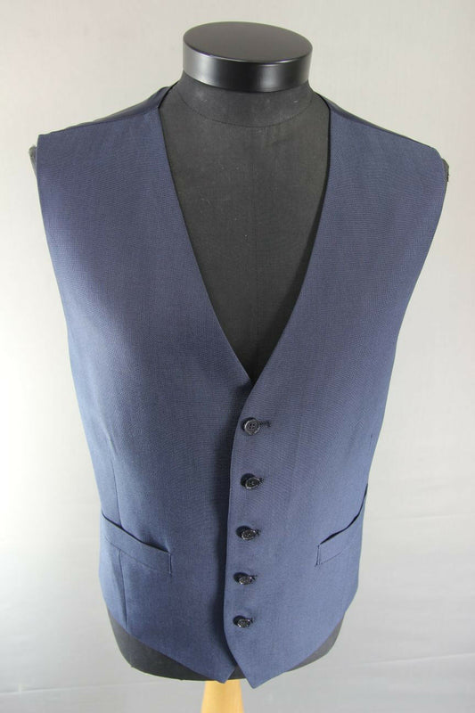 BRAND NEW GARETH SOUTHGATE ENGLAND STYLE NAVY BLUE WAISTCOAT 46 INCH XL