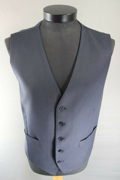 BRAND NEW GARETH SOUTHGATE ENGLAND STYLE WOOL BLEND NAVY BLUE WAISTCOAT 46 INCH