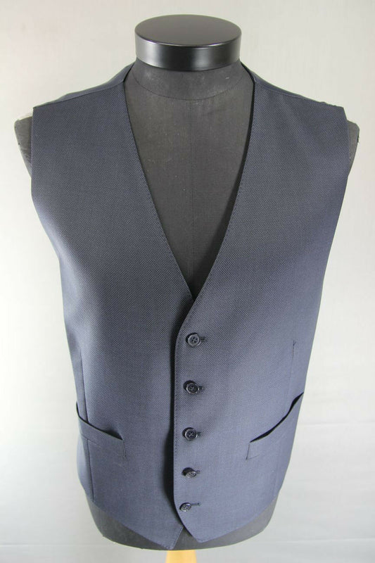BRAND NEW GARETH SOUTHGATE ENGLAND STYLE WOOL BLEND NAVY BLUE WAISTCOAT 46 INCH