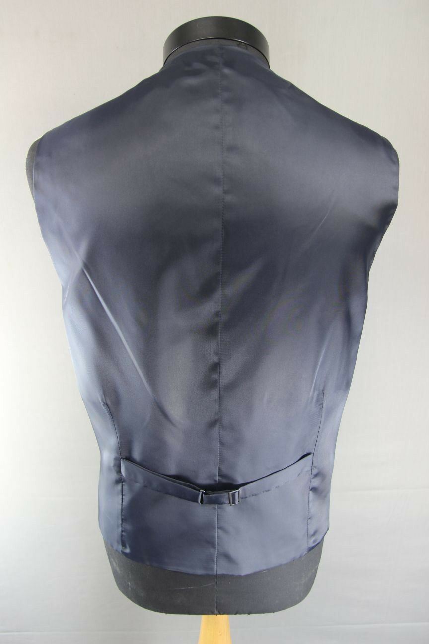 BRAND NEW GARETH SOUTHGATE ENGLAND STYLE WOOL BLEND NAVY BLUE WAISTCOAT 46 INCH