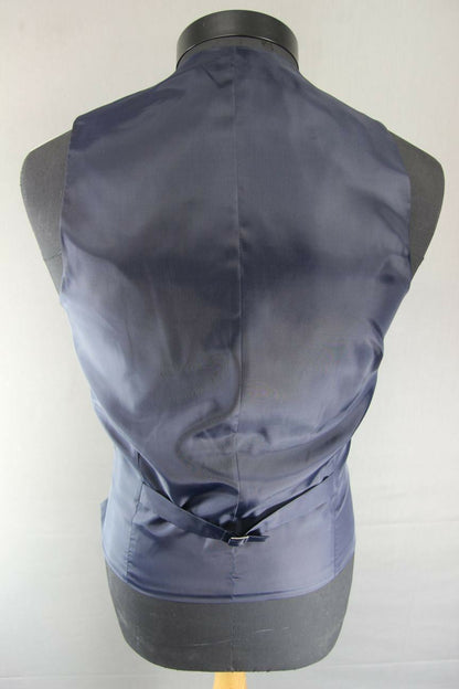 BRAND NEW GARETH SOUTHGATE ENGLAND STYLE BLUE DOUBLE-BREASTED WAISTCOAT 38-44 IN