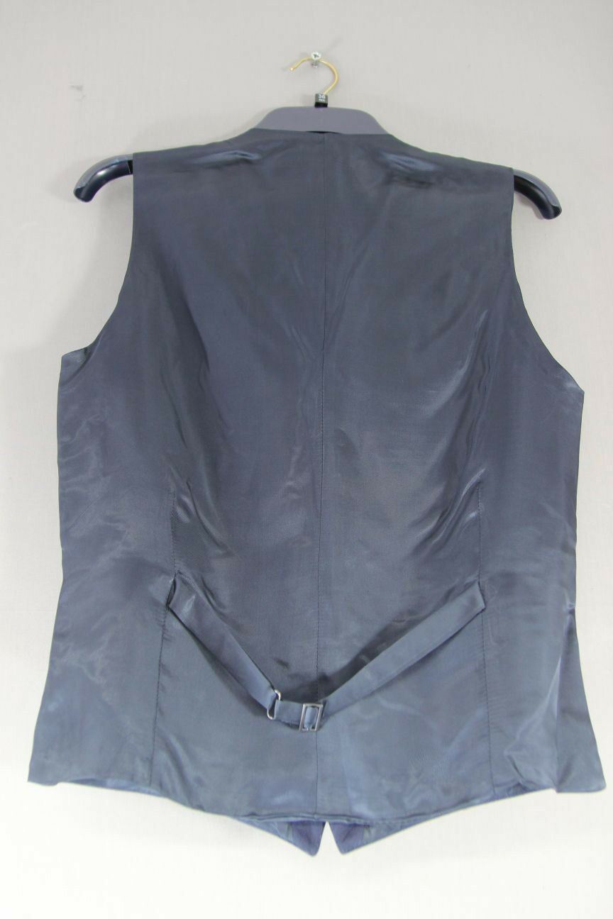 BRAND NEW GARETH SOUTHGATE ENGLAND STYLE PURE WOOL NAVY BLUE WAISTCOAT 36 INCH
