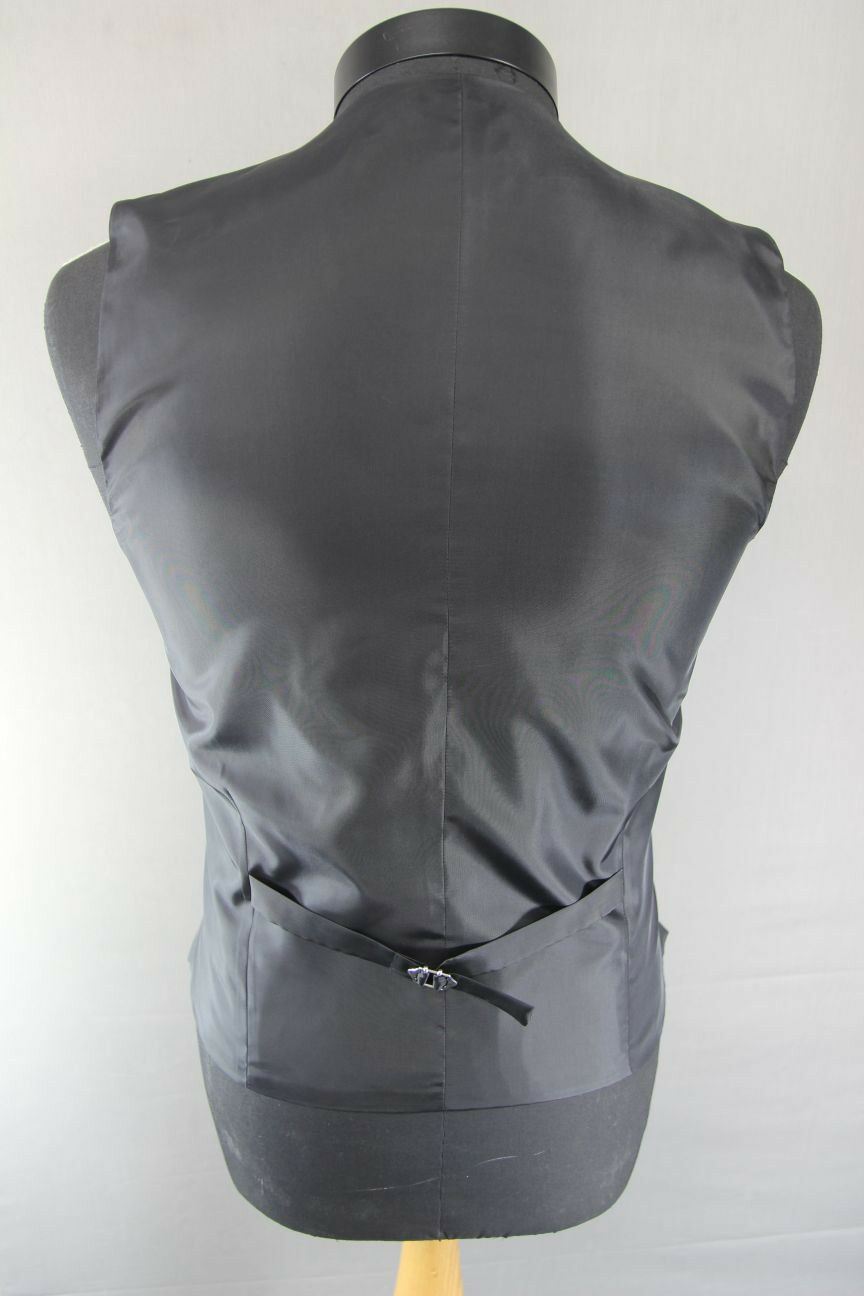BRAND NEW GARETH SOUTHGATE ENGLAND STYLE CHECKED CHARCOAL WAISTCOAT 36 & 46 INCH