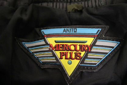 AKITO MERCURY PLUS BLACK LEATHER BIKER TROUSERS WAIST 28 INCH/INSIDE LEG 27 INCH