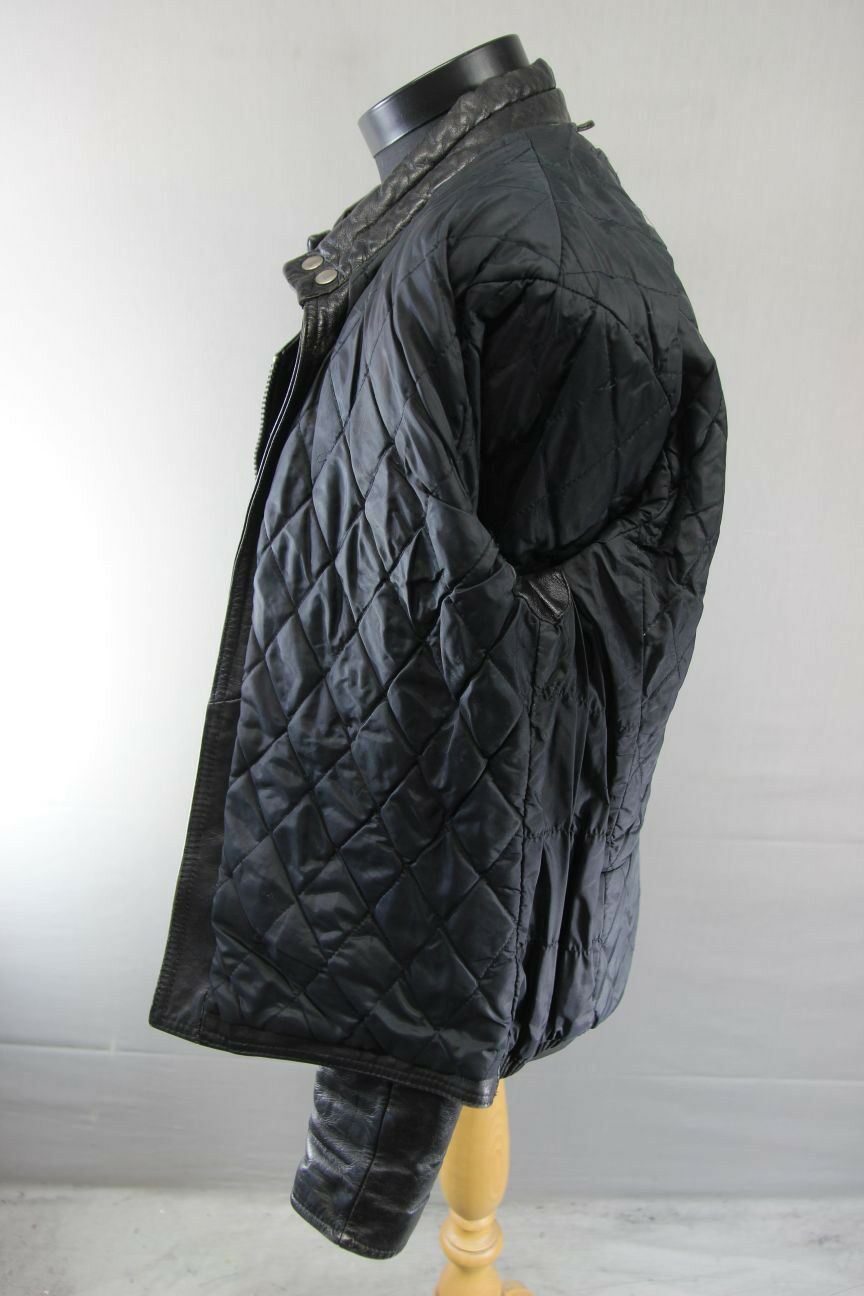 CLASSIC ATLAS BLACK LEATHER BIKER JACKET 38-40 INCH