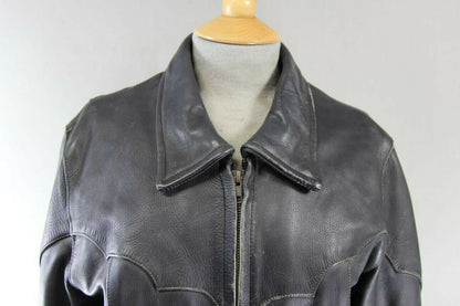 MILWAUKEE BLACK LEATHER BIKER JACKET WITH THINSULATE THERMAL LINING 36 INCH