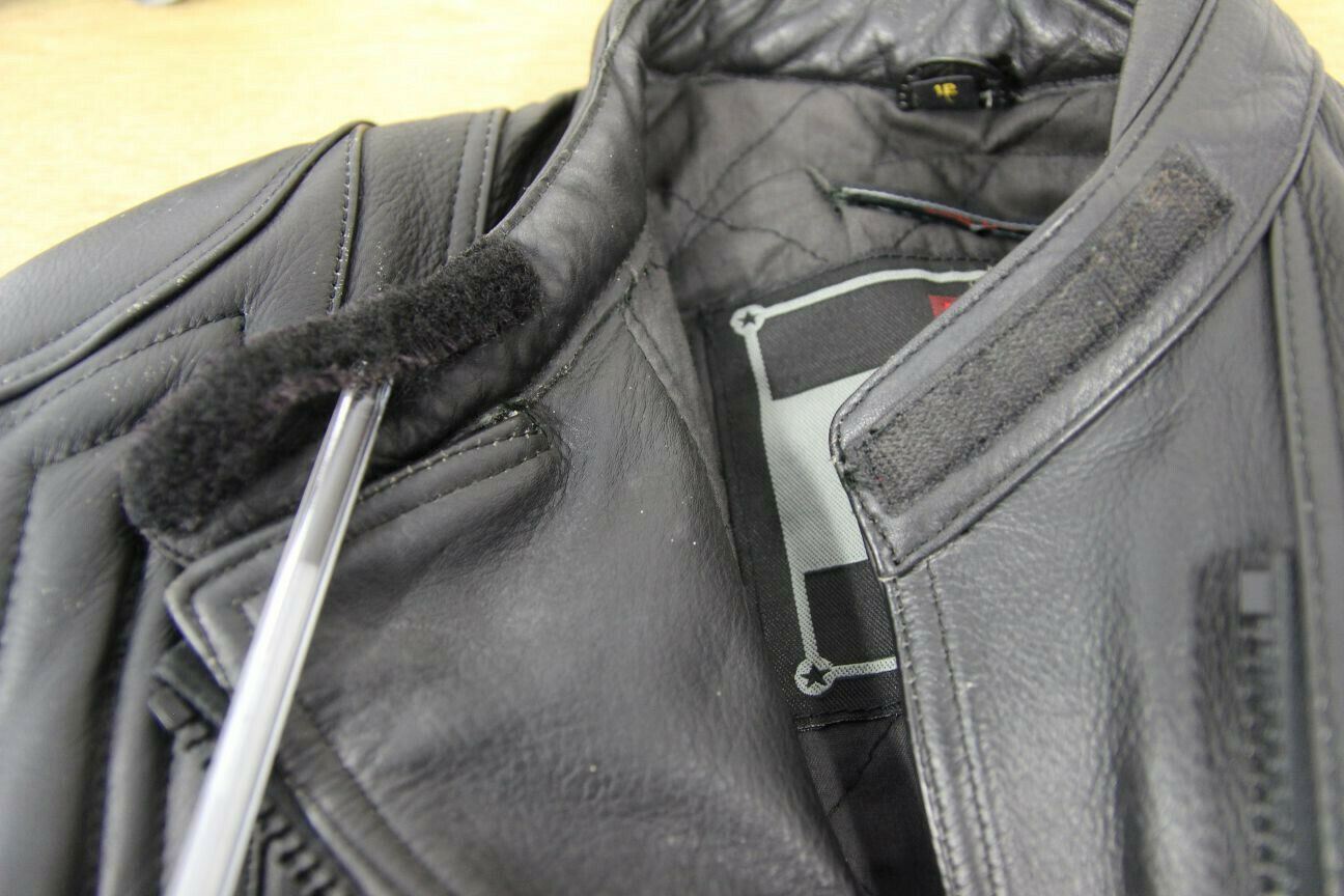 JUST BIKERS CLASSIC DENVER BLACK LEATHER BIKER JACKET: SIZE 12