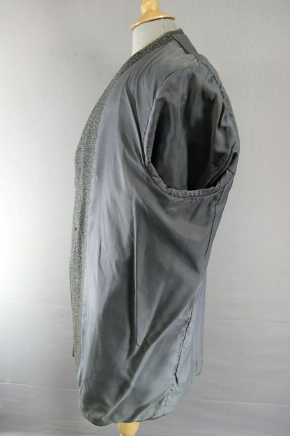 SUPERB VINTAGE 1970's 2 PLY THORNPROOF TWIST TWEED COAT 42 INCH