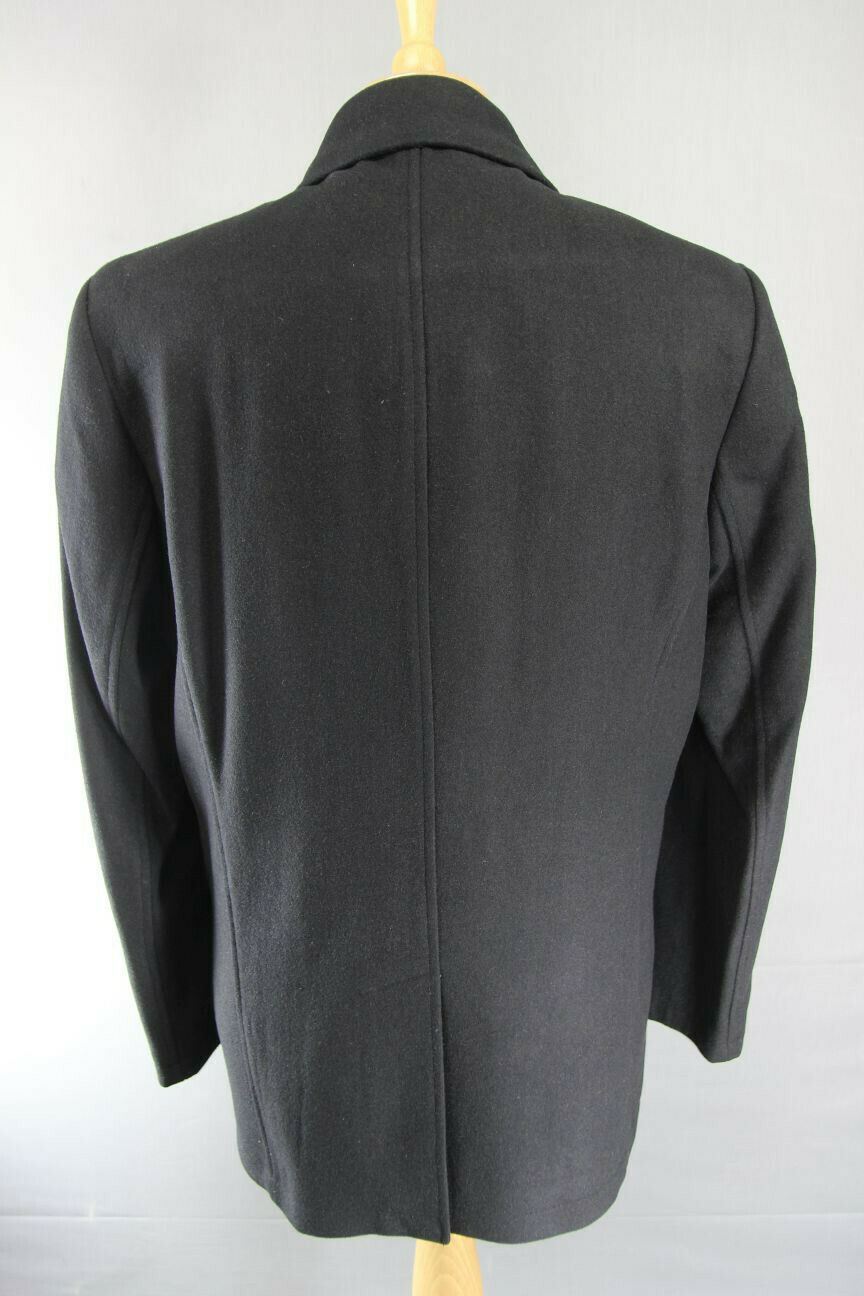 BRAND NEW MEN'S WOOL RICH BLEND SHORT BLACK COAT 40-48 INCH (REGULAR FIT)