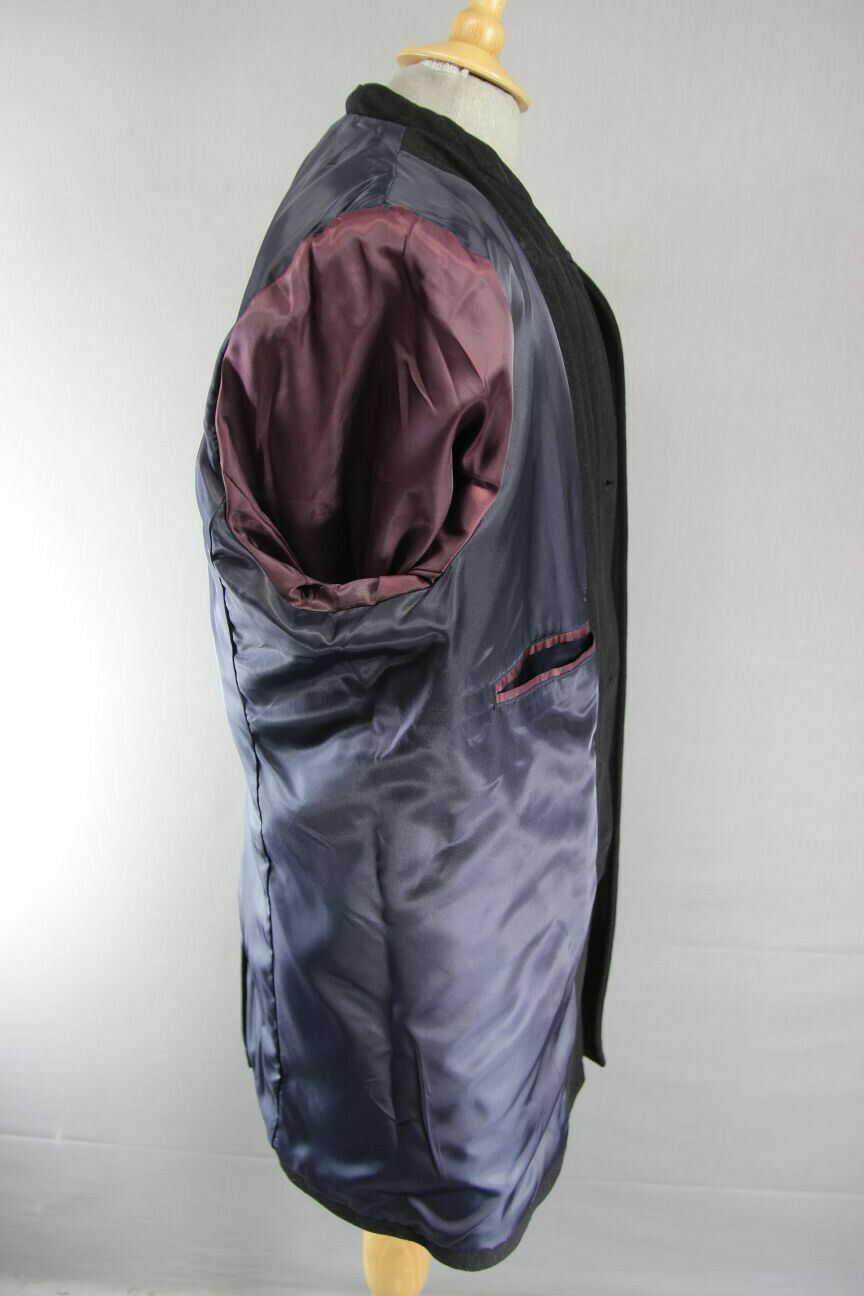 BRAND NEW MEN'S WOOL RICH BLEND SHORT BLACK COAT 40-48 INCH (REGULAR FIT)
