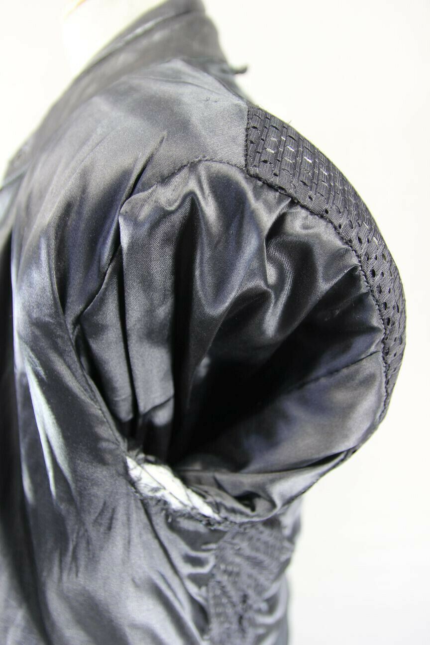 SPORTEX MAXX BLACK LEATHER BIKER JACKET 36 INCH/SMALL