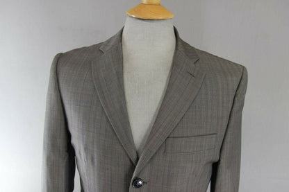 BRAND NEW STVDIO BY JEFF BANKS PURE WOOL STRIPED TAUPE JACKET 36 INCH: RRP £119