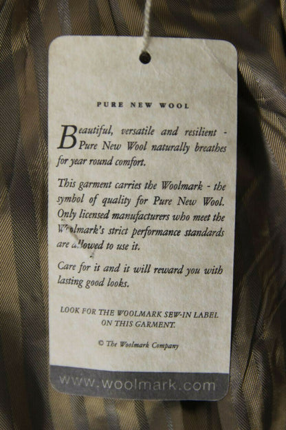 BRAND NEW STVDIO BY JEFF BANKS PURE WOOL STRIPED TAUPE JACKET 36 INCH: RRP £119